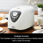 Fastbake Breadmaker 12 Programmes Crust Loaf Feature