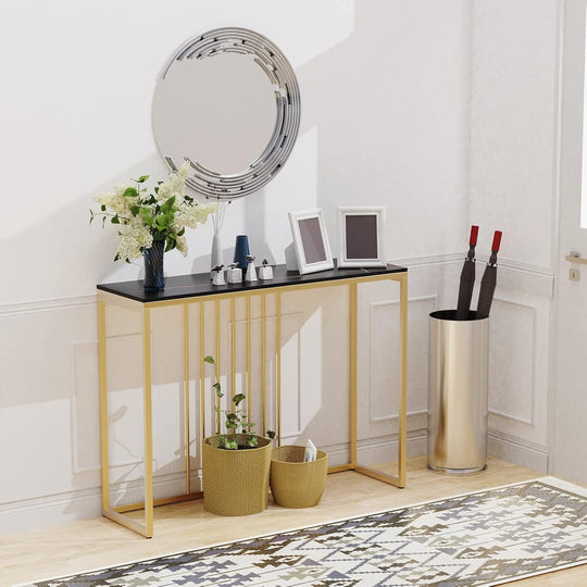 100CM Long Hallway Console Table Sintered Stone Marble