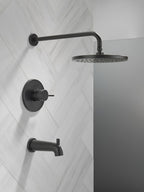 Faucet Modern Raincan Round Single-Function Tub and Shower