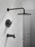 Faucet Modern Raincan Round Single-Function Tub and Shower