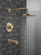 Faucet Modern Raincan Round Single-Function Tub and Shower
