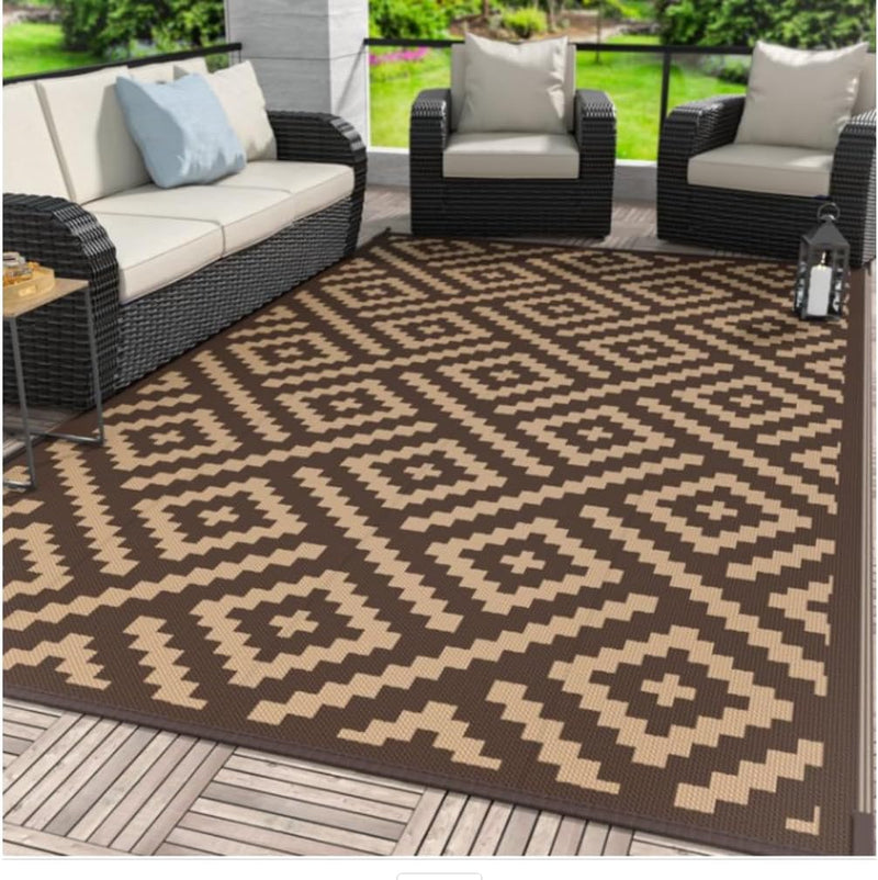 Faux Jute Indoor Outdoor Runner Rug Washable Non