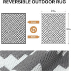 Faux Jute Indoor Outdoor Runner Rug Washable Non