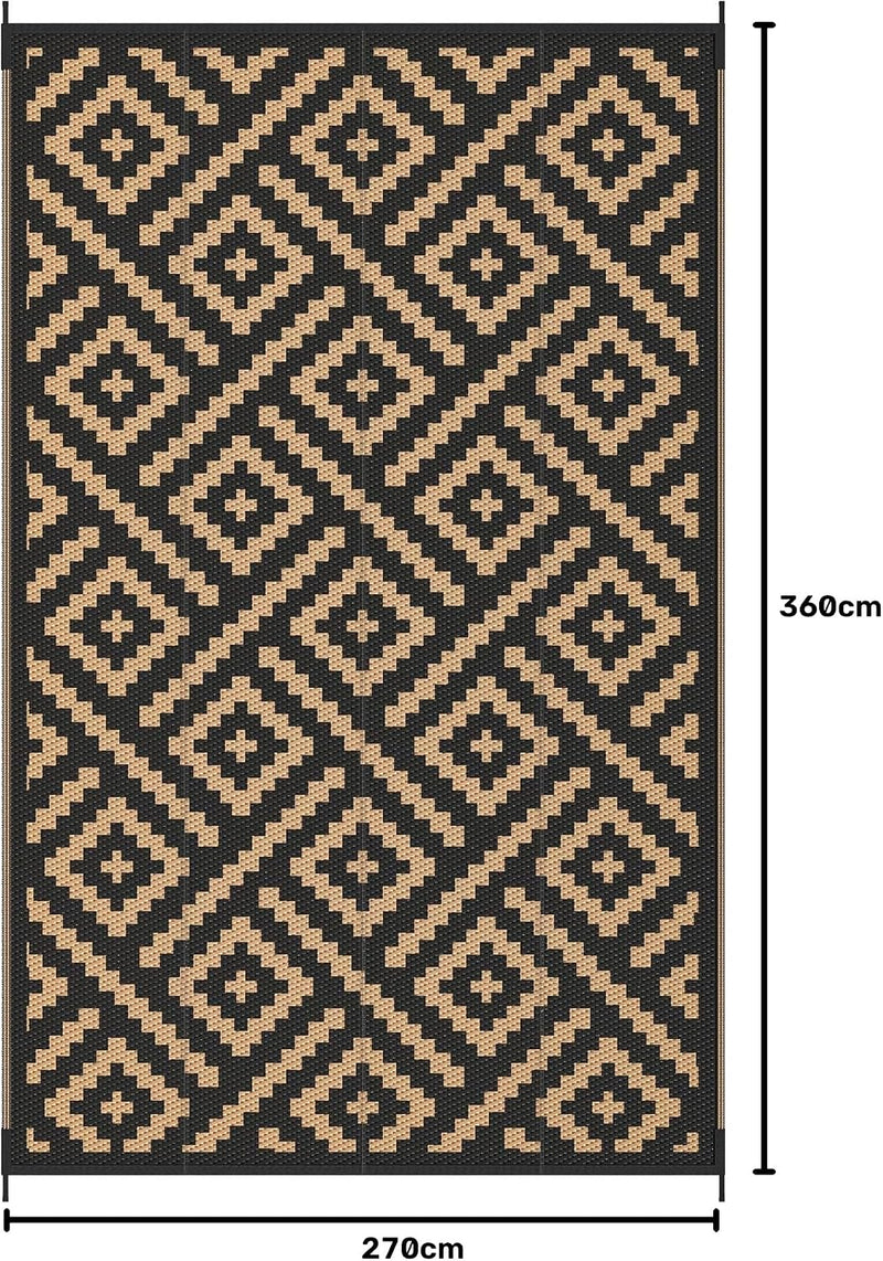 Faux Jute Indoor Outdoor Runner Rug Washable Non