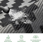 Faux Jute Indoor Outdoor Runner Rug Washable Non