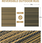 Faux Jute Indoor Outdoor Runner Rug Washable Non