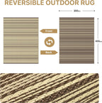 Faux Jute Indoor Outdoor Runner Rug Washable Non