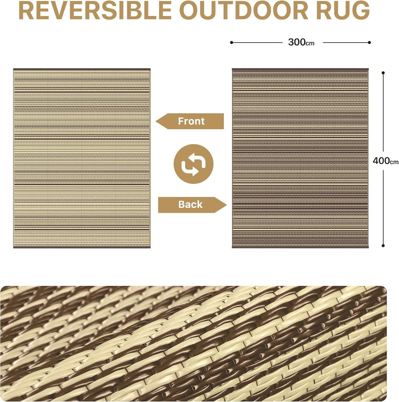 Faux Jute Indoor Outdoor Runner Rug Washable Non