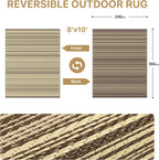Faux Jute Indoor Outdoor Runner Rug Washable Non