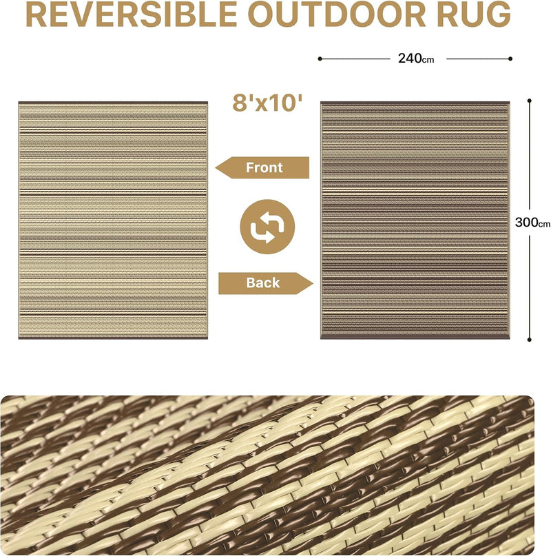 Faux Jute Indoor Outdoor Runner Rug Washable Non