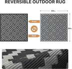 Faux Jute Indoor Outdoor Runner Rug Washable Non