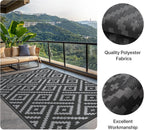 Faux Jute Indoor Outdoor Runner Rug Washable Non