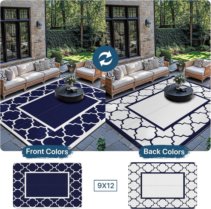 Faux Jute Indoor Outdoor Runner Rug Washable Non