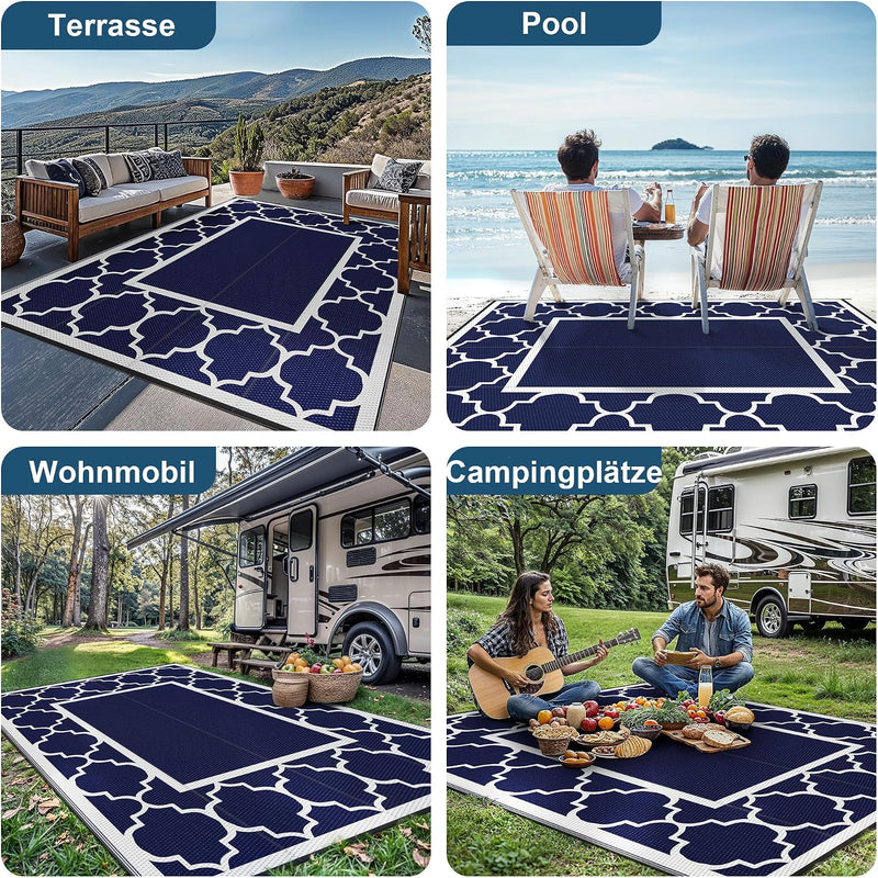 Faux Jute Indoor Outdoor Runner Rug Washable Non