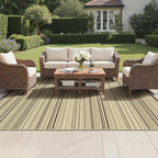 Faux Jute Indoor Outdoor Runner Rug Washable Non