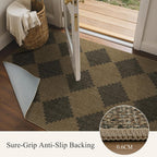 Faux Jute Indoor Outdoor Runner Rug Washable Non