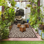 Faux Jute Indoor Outdoor Runner Rug Washable Non