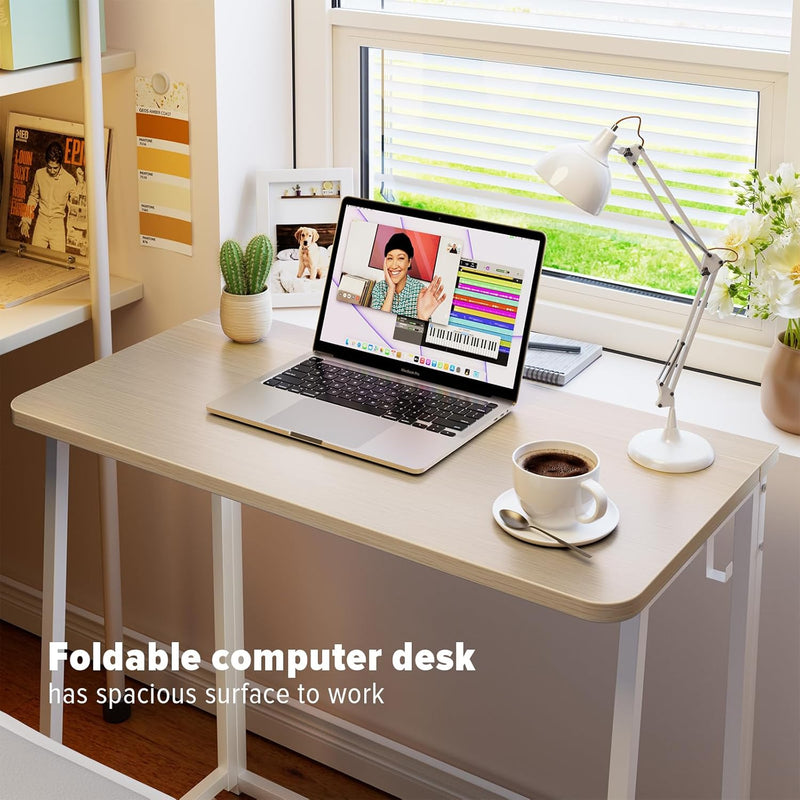 Faux Marble Folding Desk Office Table