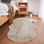 Faux Rabbit Fur Round Rug 3FT Rugs