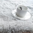 Soft Faux Rabbit Fur Rug Machine Washable