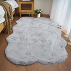 Soft Faux Rabbit Fur Rug Machine Washable