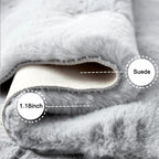 Soft Faux Rabbit Fur Rug Machine Washable