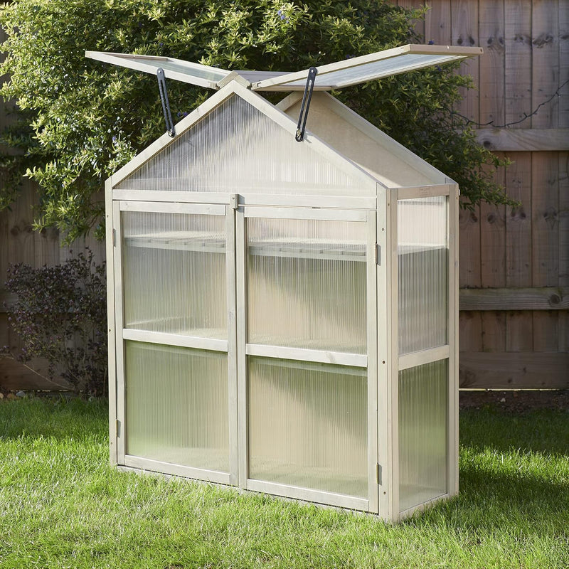 Feelgooduk Large Cold Frame Greenhouse Flower Planter House