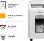 Fellowes Paper Shredder for Home Office Use 12