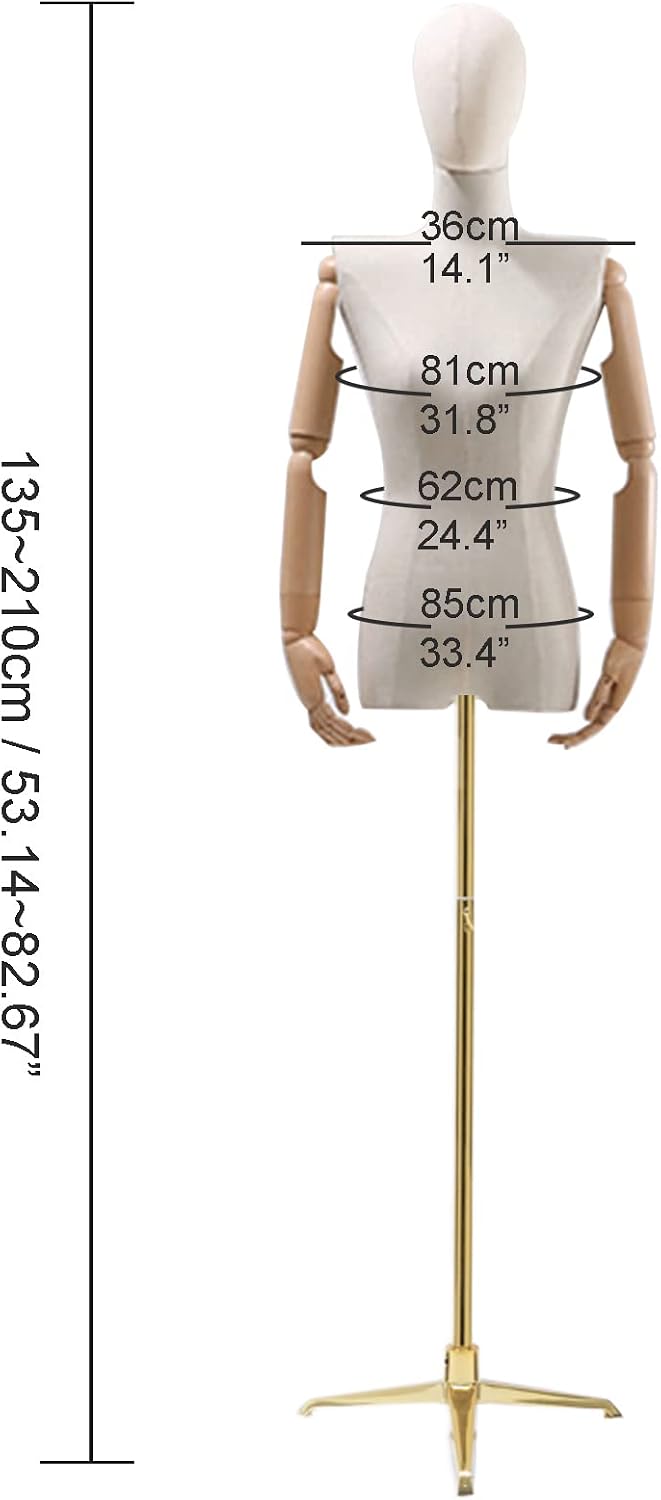 Female Mannequin Dress Form Torso