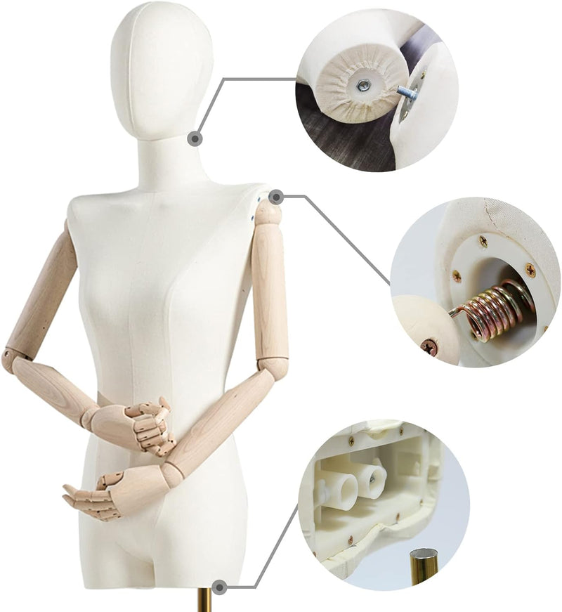 Female Mannequin Dress Form Torso