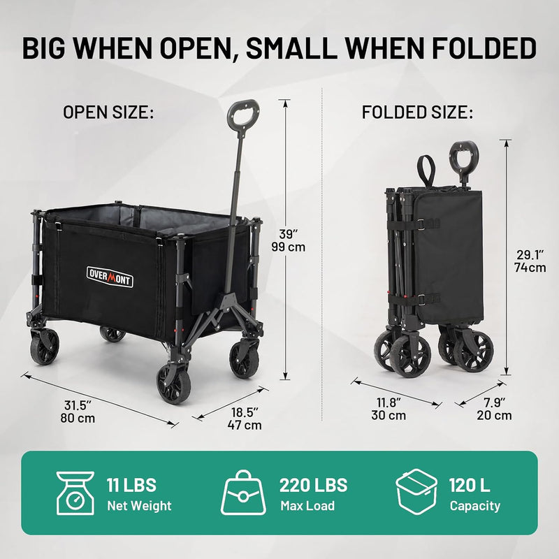 Festival Trolley on Wheels 120L Camping Wagon