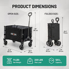 Festival Trolley on Wheels 120L Camping Wagon