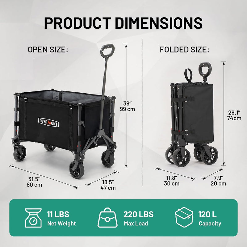 Festival Trolley on Wheels 120L Camping Wagon