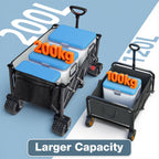 Festival Trolley on Wheels 200L 200KG Camping