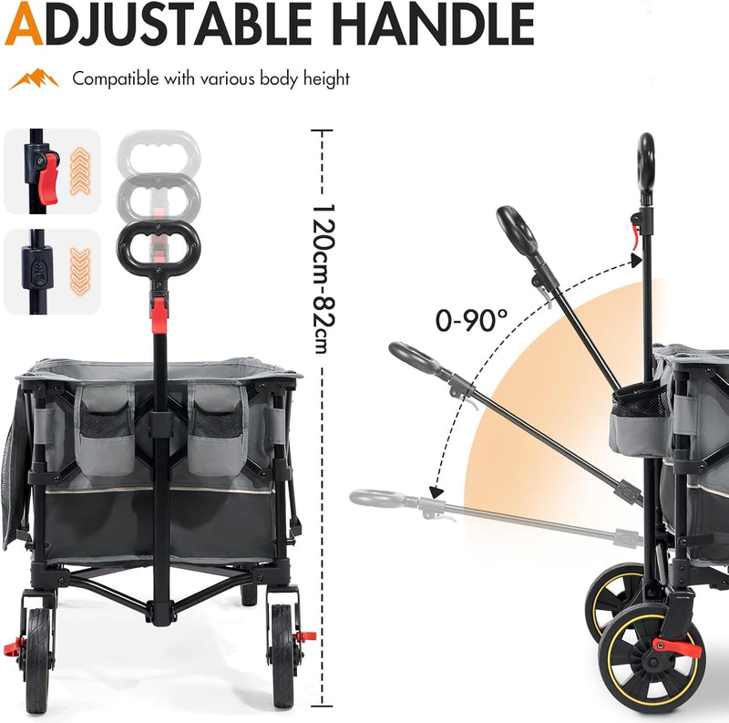 Festival Trolley on Wheels Camping Cart with Brakes