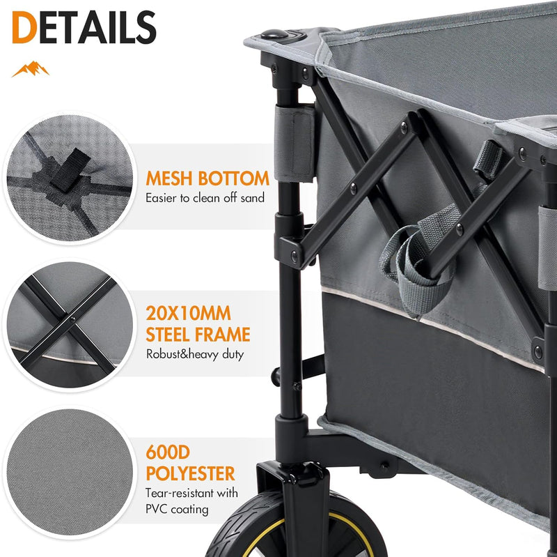 Festival Trolley on Wheels Camping Cart with Brakes