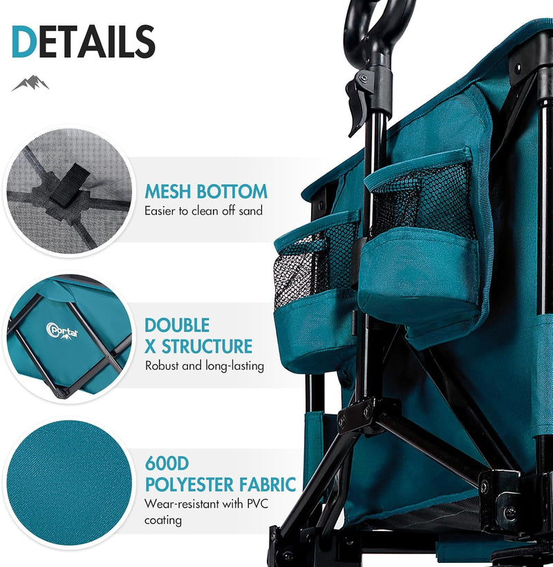 Festival Trolley with Adjustable Tailgate Brakes 300L Beach