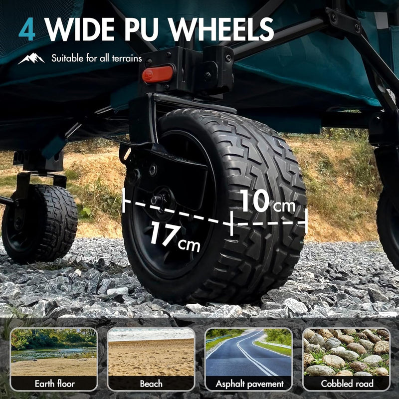 Festival Trolley with Adjustable Tailgate Brakes 300L Beach