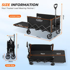 Festival Trolley with Expandable Tailgate 140L