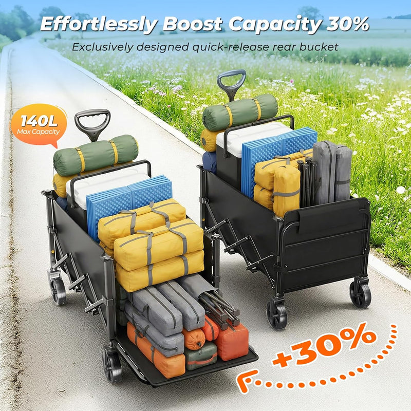 Festival Trolley with Expandable Tailgate 140L