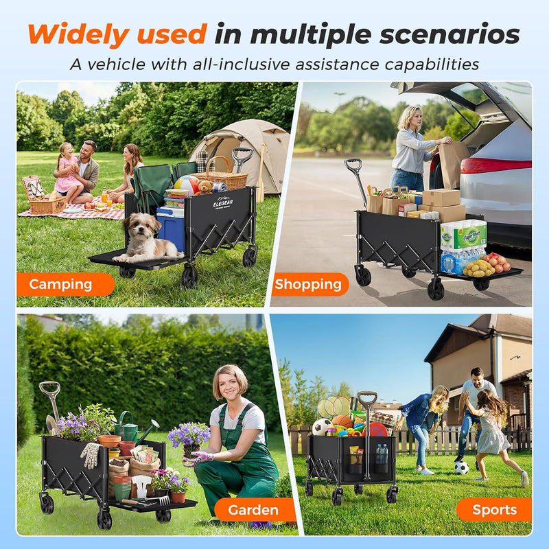 Festival Trolley with Expandable Tailgate 140L