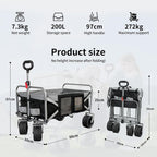Festival Wagon Foldable Cart with Brakes 272KG