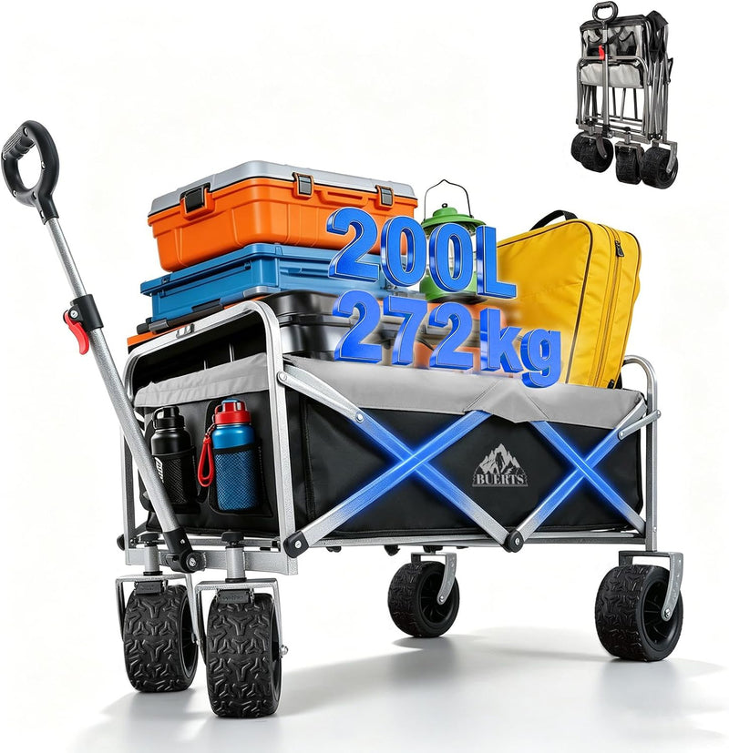Festival Wagon Foldable Cart with Brakes 272KG