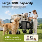 Festival Wagon Foldable Cart with Brakes 272KG