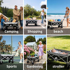 Festival Wagon Foldable Cart with Brakes 272KG