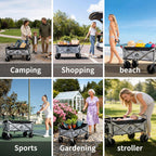 Festival Wagon Foldable Cart with Brakes 272KG