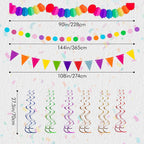 Fiesta Party Decorations 33pcs Colorful Mexican Themed Hanging