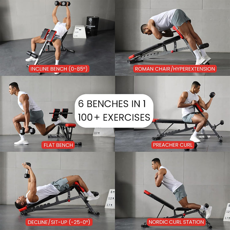 Finer Form Multi-Functional Adjustable Fid Weight Bench