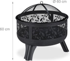 Fire Bowl Spark Guard Poker Garden Terrace
