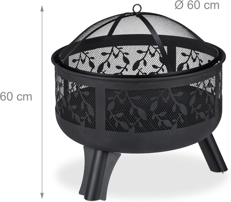 Fire Bowl Spark Guard Poker Garden Terrace